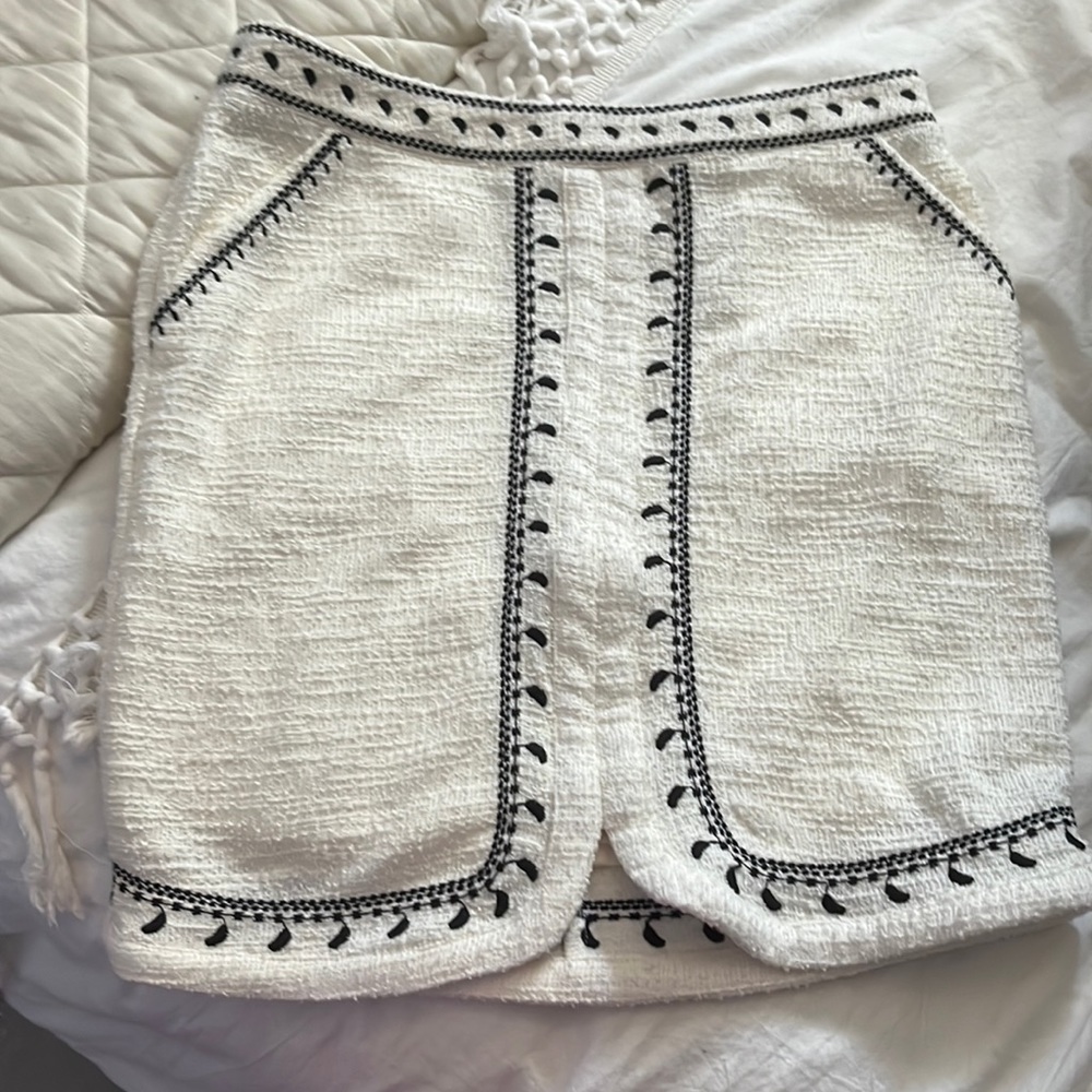 White Anthropologie skirt